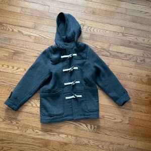 GAP Boys wool button up dress coat. Size large grey